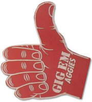 Foam Hands: 18 inch Thumb Foam Hands